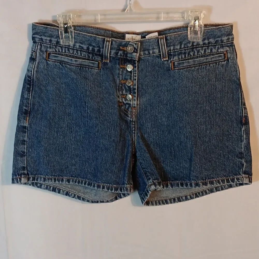 Calvin Klein Button Fly Low Rise Denim Shorts - Picture 7 of 7